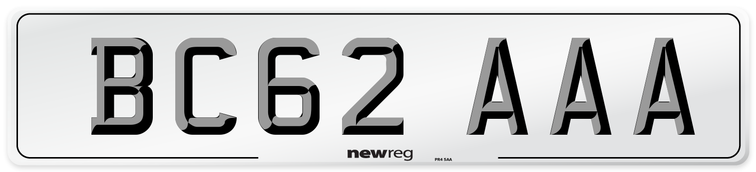 BC62 AAA Number Plate from New Reg